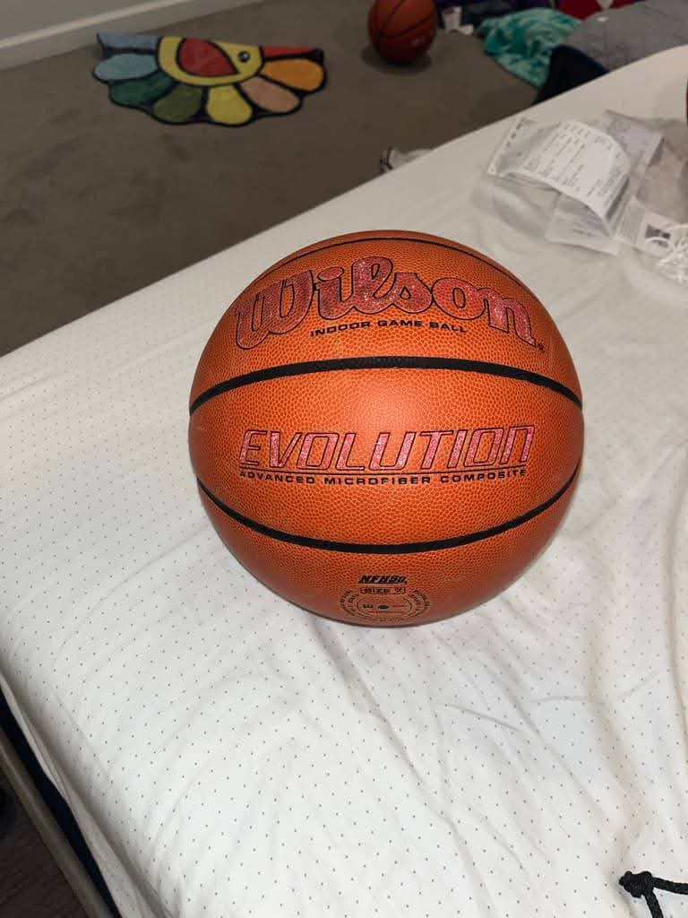 Wilson Evolution Indoor Game Basketball 28.5" Size 6 NFHS Official