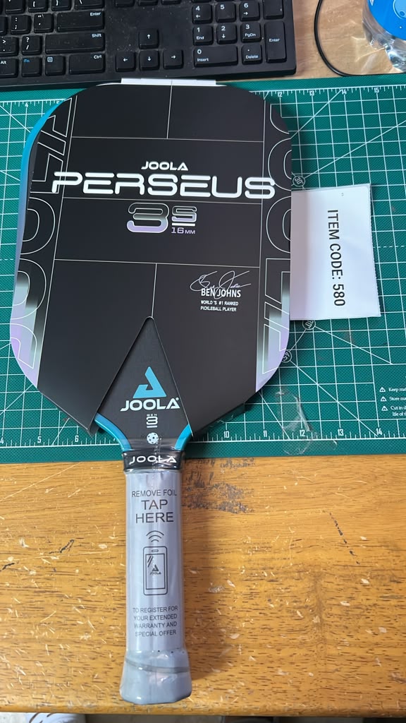 JOOLA Ben Johns PERSEUS 3S 16mm Pickleball Paddle | Carbon Fiber Face