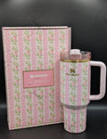 Stanley x LoveShackFancy 40 Oz Quencher Tumbler Blooming Heirloom Editionvv
