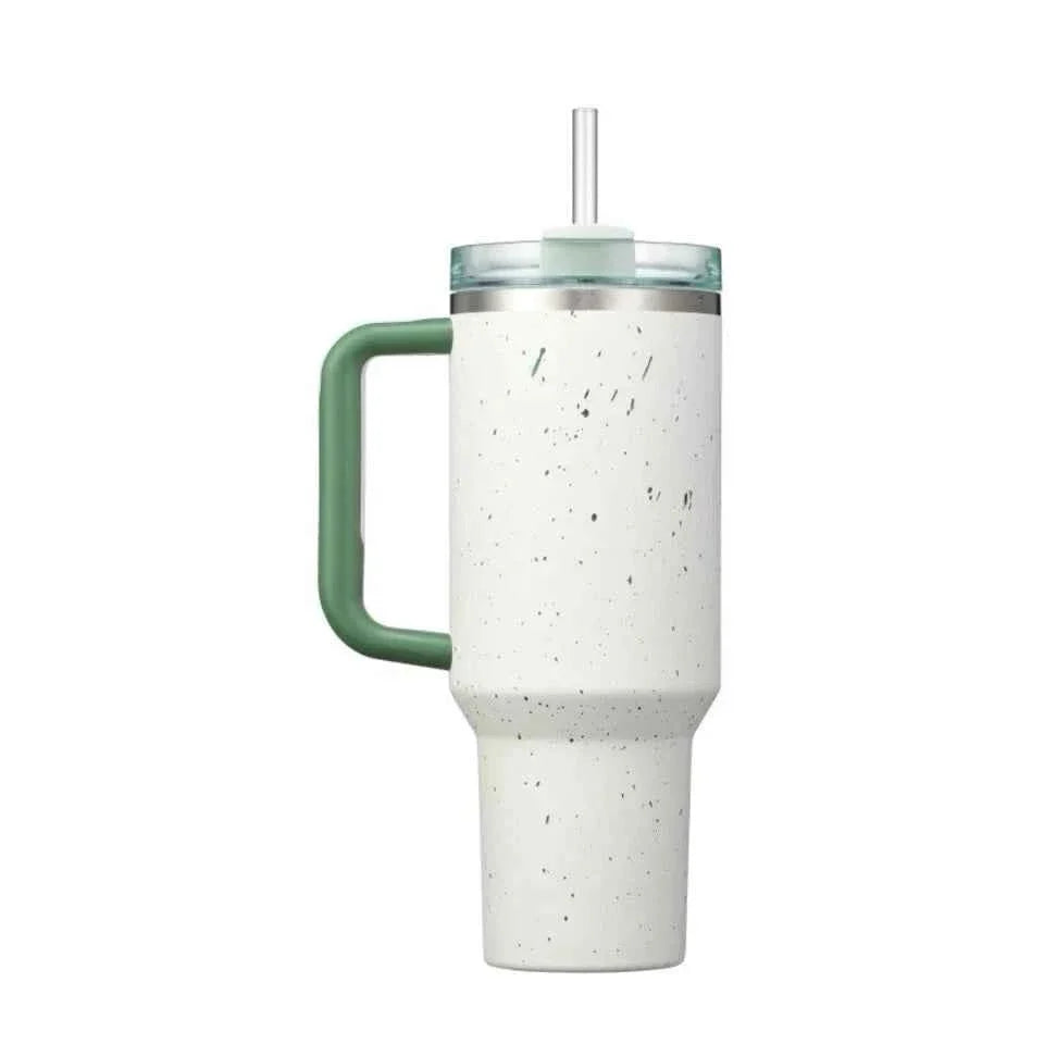 Stanley X Starbucks Korea Limited Edition Green Pebble Tumbler 40oz Flowstate