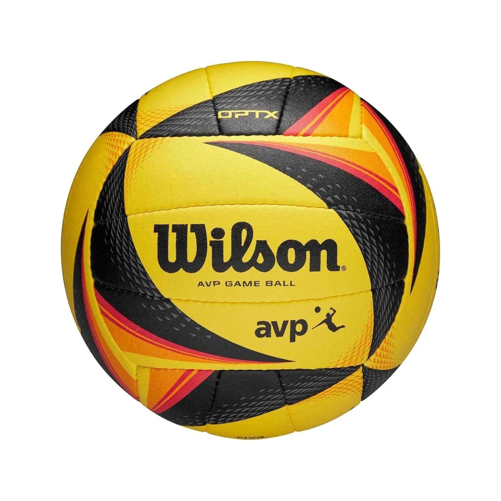 Wilson AVP OPTX Official Beach Volleyball Yellow Black Outdoor Game Ball