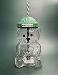 Starbucks 2025 Bearista BEAR Glass Jar Cold Cup Tumbler w/Straw Holiday Xmas