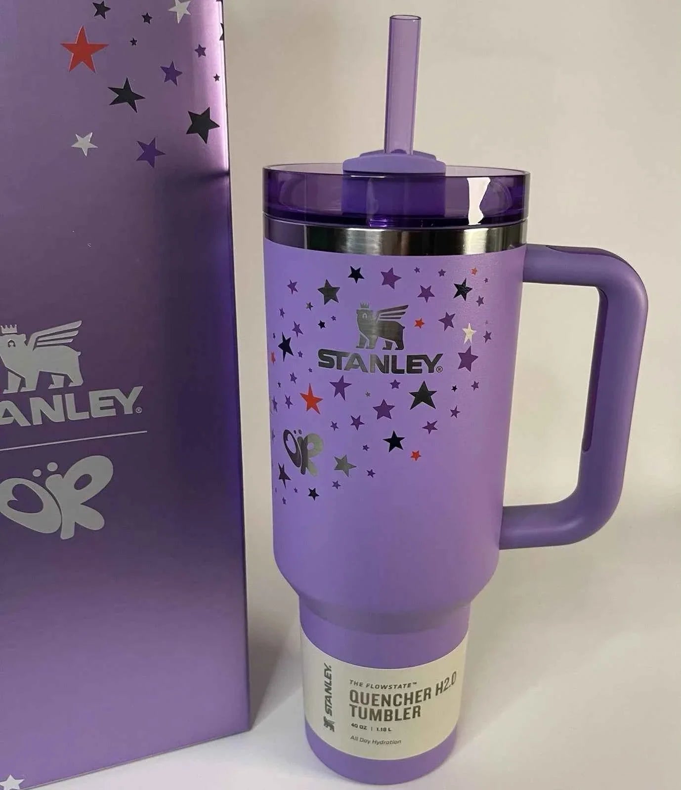 Stanley x Olivia Rodrigo Quencher H2.0 FlowState Tumbler 40 OZ Purple NEW NIB