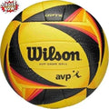 Wilson AVP OPTX Official Beach Volleyball Tour Match Game Ball - Black/Yellow