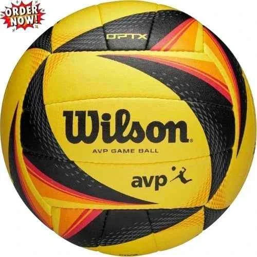 Wilson AVP OPTX Official Beach Volleyball Tour Match Game Ball - Black/Yellow